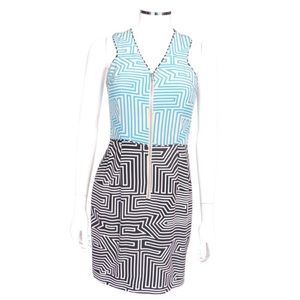 Loeffler Randall geometric cocktail dress